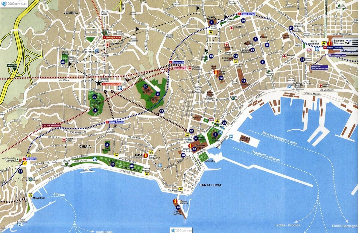 napoli grad mapu