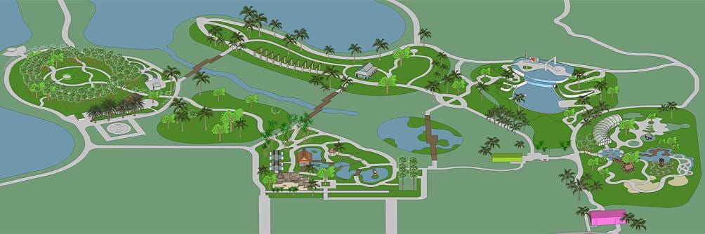 Mapa napulju botanička bašta