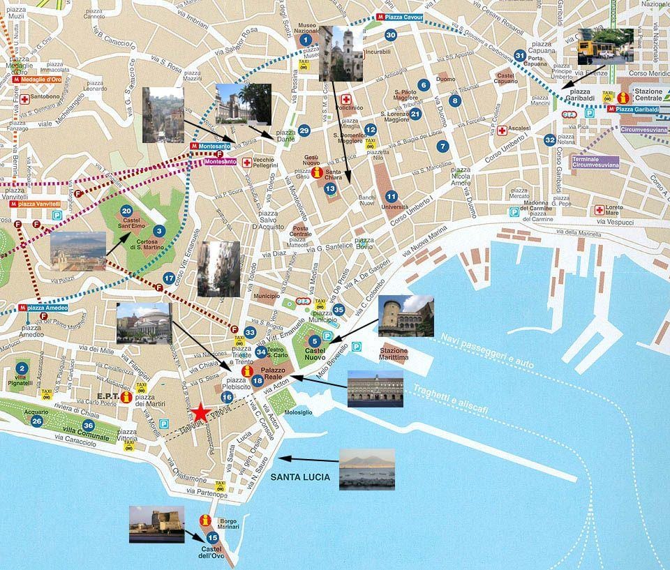Mapa napulju luku