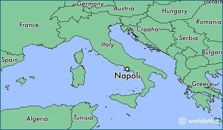 napoli na mapi