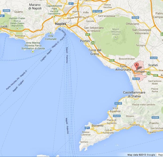 mapa bay napulja italiji