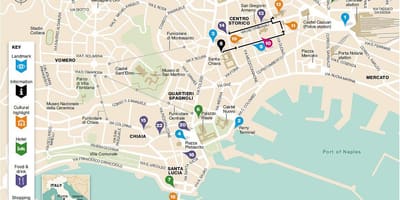 Mapa napulju španski četvrt